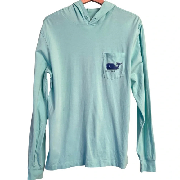 Vineyard Vines Long-Sleeve Coastal Boat Performance Hoodie T-Shirt Size XS - Picture 1 of 5